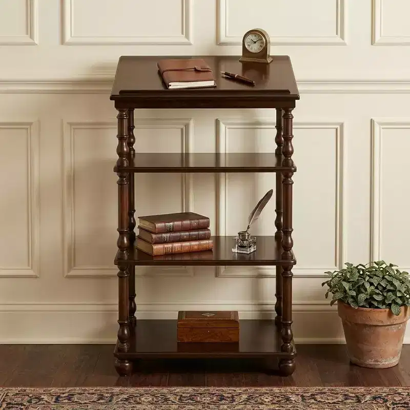 HomeRoots 24 Dark Brown Standing Desk