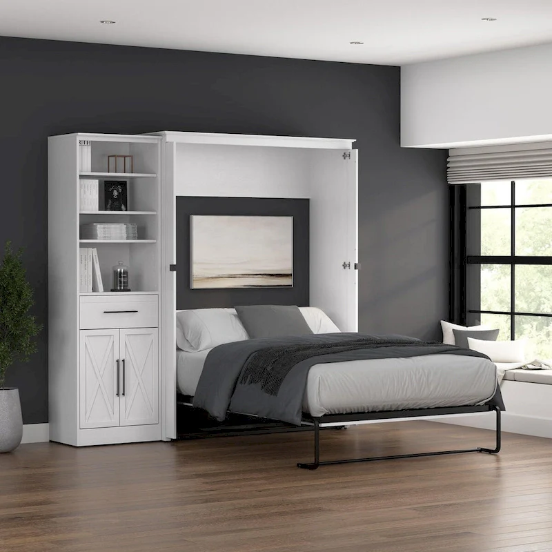 Key West Full Murphy Bed with Closet Wardrobe (88W)